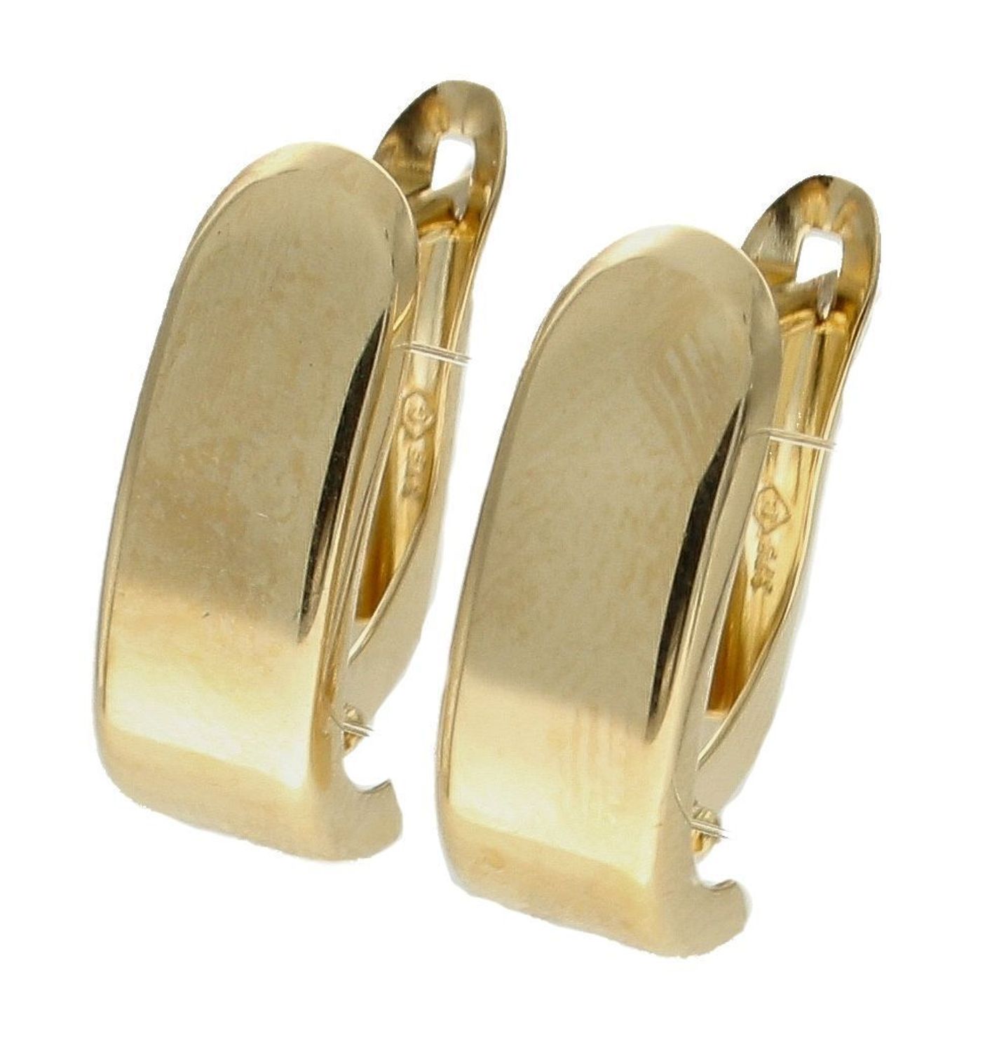 Złote kolczyki 375 angielskie gładkie KL 5428 375. Złote kolczyki wykonane z najwyższej jakości żółtego złota, próba 375, waga około 1,67 gram. Kolczyki w minimalistycznym stylu, wpisujące się w obecne trendy modowe..jpg